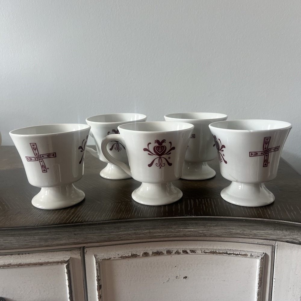 Vintage Walker China‎ Ohio Dutch Pantry Restaurant Coffee Cup Lot Of 5